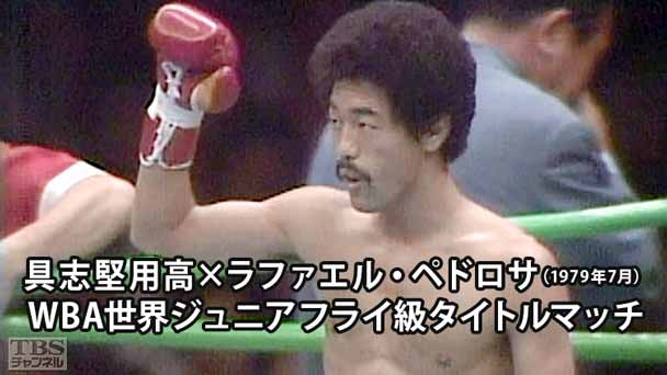 ボクシング WBA世界ジュニアフライ級タイトルマッチ 具志堅用高×ラファエル・ペドロサ(1979年7月)