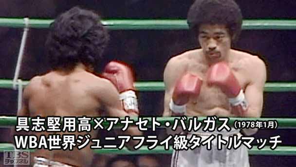 ボクシング WBA世界ジュニアフライ級タイトルマッチ 具志堅用高×アナセト・バルガス(1978年1月)