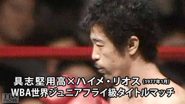 ボクシング WBA世界ジュニアフライ級タイトルマッチ 具志堅用高×ハイメ・リオス(1977年1月)