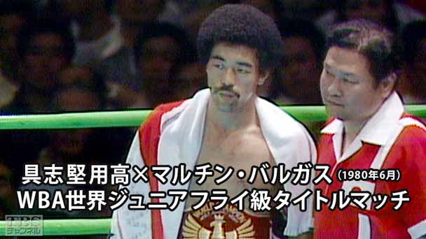 ボクシング WBA世界ジュニアフライ級タイトルマッチ 具志堅用高×マルチン・バルガス(1980年6月)