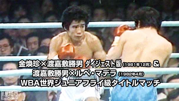 ボクシング WBA世界ジュニアフライ級タイトルマッチ 金煥珍×渡嘉敷勝男 ダイジェスト版(1981年12月)&渡嘉敷勝男×ルペ・マデラ(1982年4月)