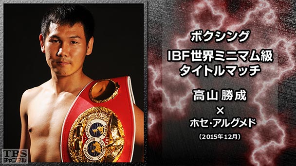 ボクシング IBF世界ミニマム級タイトルマッチ 高山勝成×ホセ・アルグメド 完全版(2015年12月)