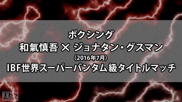 ボクシング IBF世界スーパーバンタム級タイトルマッチ 和氣慎吾×ジョナタン・グスマン(2016年7月)