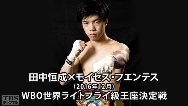 ボクシング WBO世界ライトフライ級王座決定戦 田中恒成×モイセス・フエンテス(2016年12月)