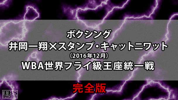 ボクシング WBA世界フライ級王座統一戦 井岡一翔×スタンプ・キャットニワット 完全版(2016年12月)