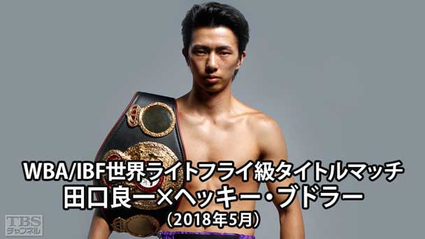 ボクシング WBA/IBF世界ライトフライ級タイトルマッチ 田口良一×ヘッキー・ブドラー(2018年5月)
