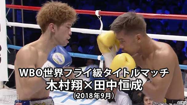 ボクシング WBO世界フライ級タイトルマッチ 木村翔×田中恒成(2018年9月)